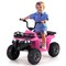6V Kids Ride On ATV with LED Headlights, Music, Rear Storage and Treaded Tires